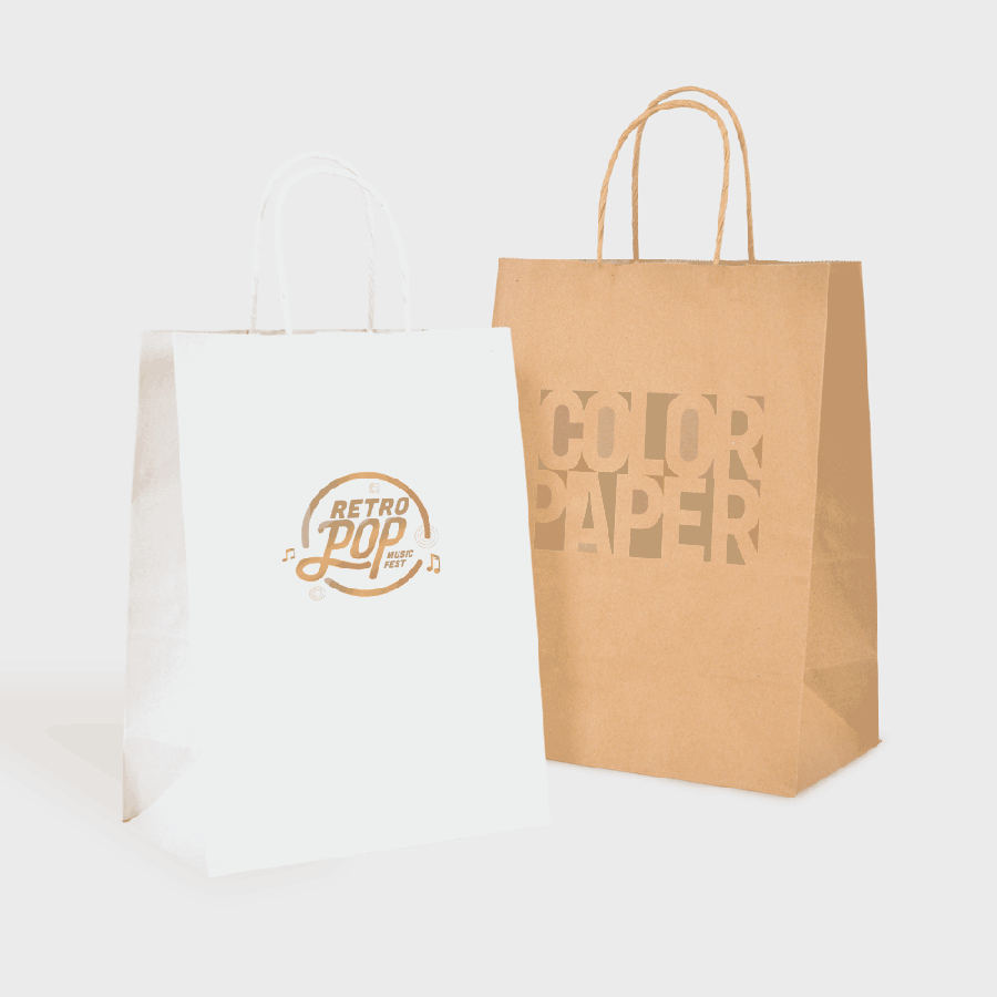 Full Colour Paper Bags - Custom bags with Pagerr