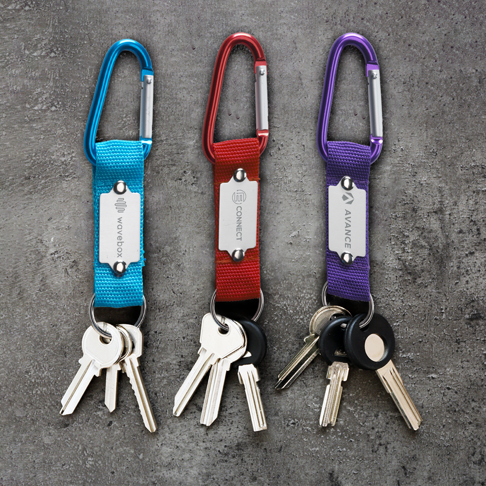 Keyring Carabiner - Customized logo gifts from Pagerr