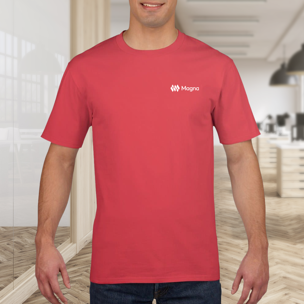 Premium Men's Semi-Fitted Round Neck T-shirt - Logo apparel from Pagerr