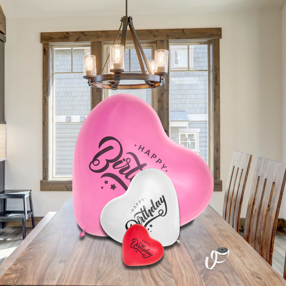 Custom Heart Balloons - Print and order with Pagerr