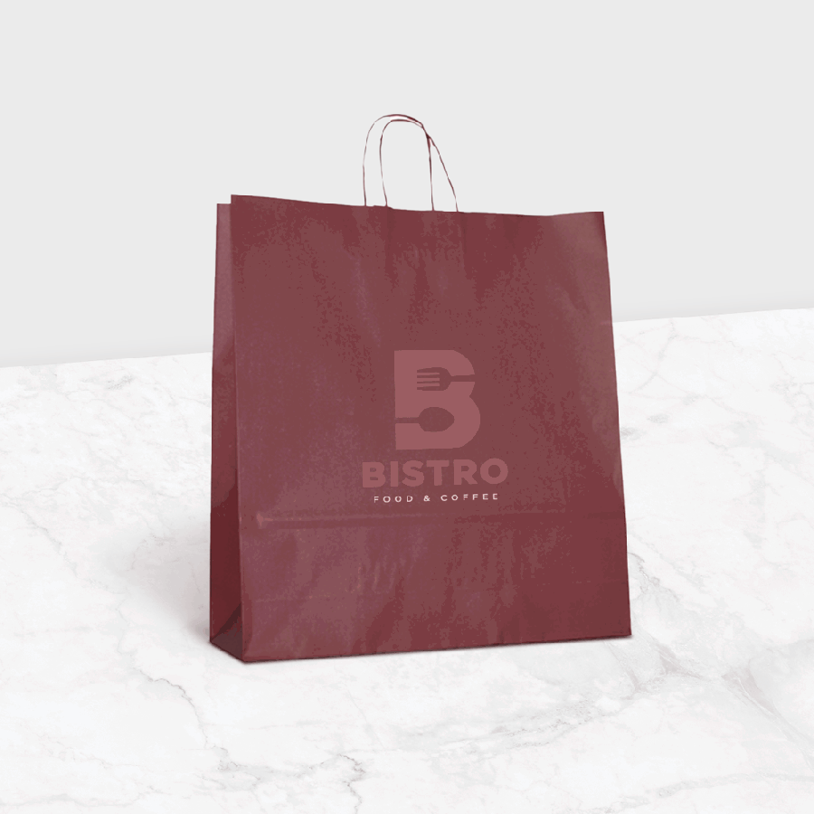 Smooth Kraft Paper Bags - Custom bags with Pagerr