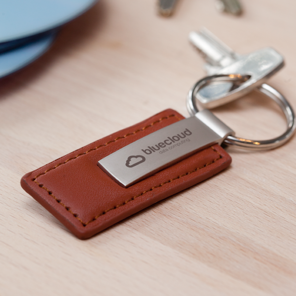 Keyring Leather - Customized logo gifts from Pagerr