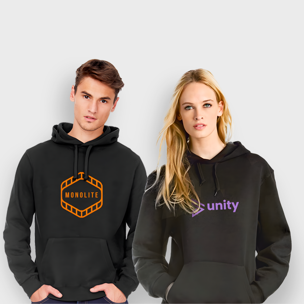 Budget Polyblend Hoodie - Logo apparel from Pagerr