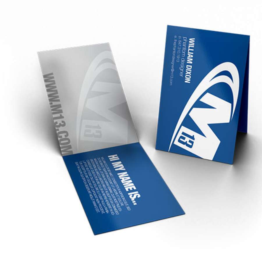  Folded Business Cards - Compare and print with Pagerr