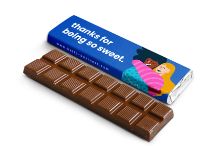 Medium Chocolate Bar - Your logo sweets from Pagerr