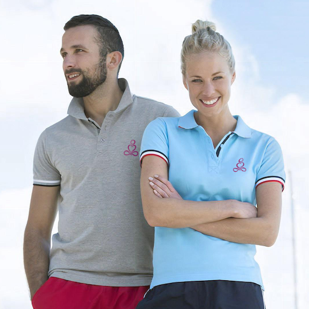 Basic Accent Stripe Polo Shirt - Logo gifts from Pagerr